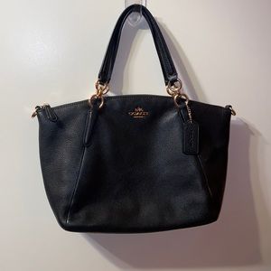 Coach F36675 Women Small Leather Satchel - Black